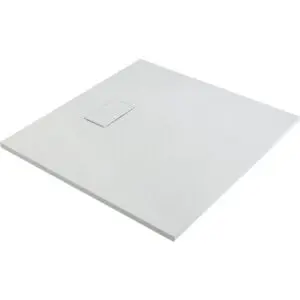 Receveur de douche - Gaïa - Odyssea - Extra-plat - Blanc - Effet pierre - 120 x 80 cm