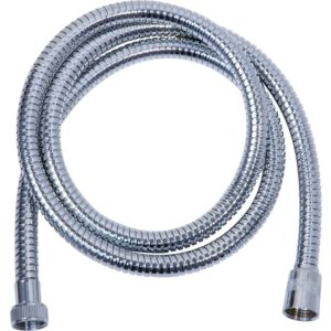 Flexible de douche double agrafage - Odyssea - Chromé - Anti-torsion - 1,5 m