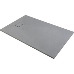 Receveur de douche - Gaïa - Odyssea - Extra-plat - Gris - Effet pierre - L. 140 cm - l. 90 cm