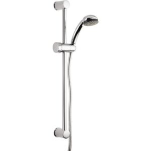 Image produit – Ensemble de douche chromé barre Ø 19 mm – Douchette Simplex 1 jet Ø 68 mm – Odyssea (alt)