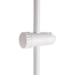 Image produit – Curseur à molette blanc – Pour barre de douche Ø 19 mm – Odyssea (alt)