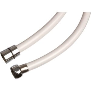 Image produit – Flexible de douche blanc lisse lisse – FF 1/2&Prime; – 1,5 m – Odyssea (alt)