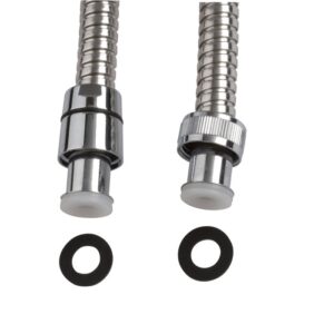 Image produit – Flexible double agrafage chromé écrou libre – 1,25 m (alt)